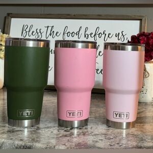 Yeti Ramblers. 30 oz. Two never used, one used. $70 for all 3.
